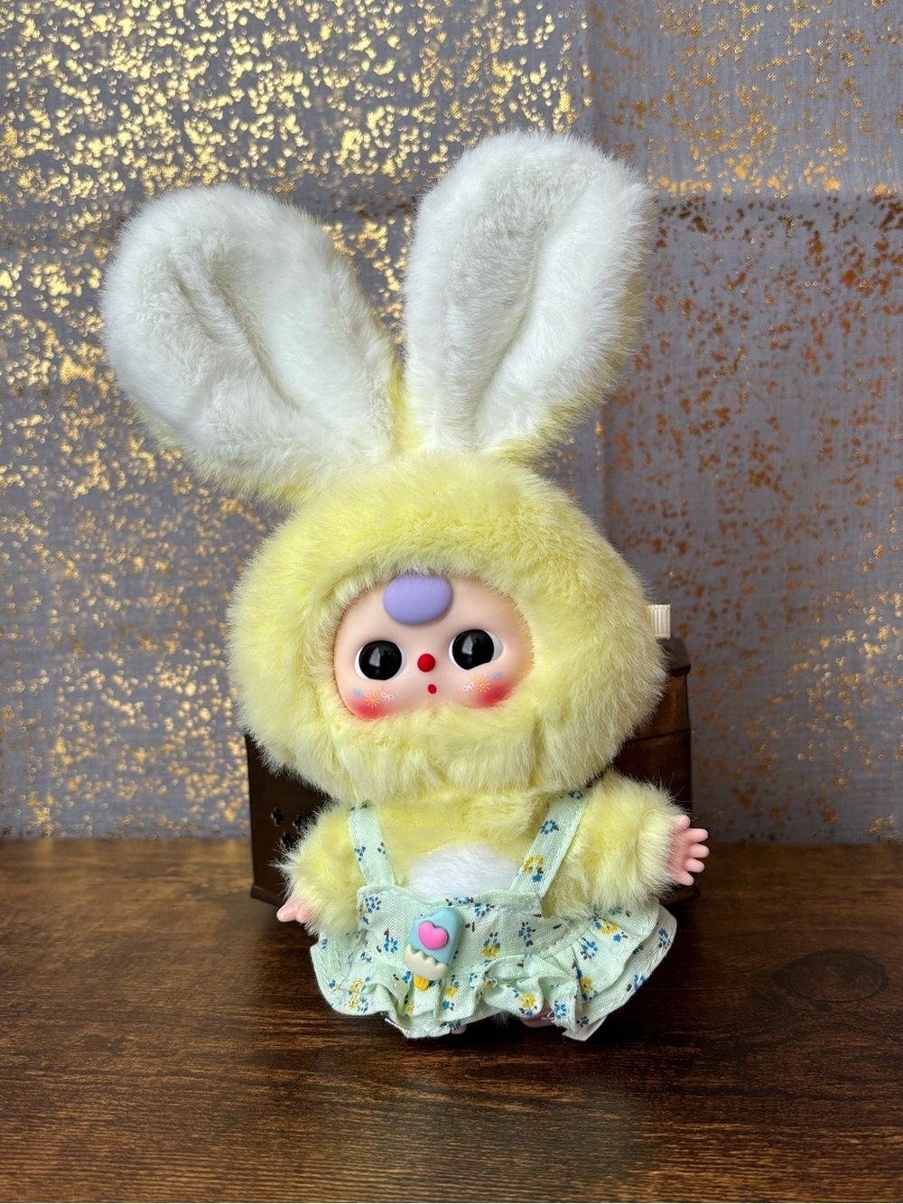 Baby Three Mini Tiny Rabbit (Miniature Bunny) Confirmed Bright Yellow Bunny